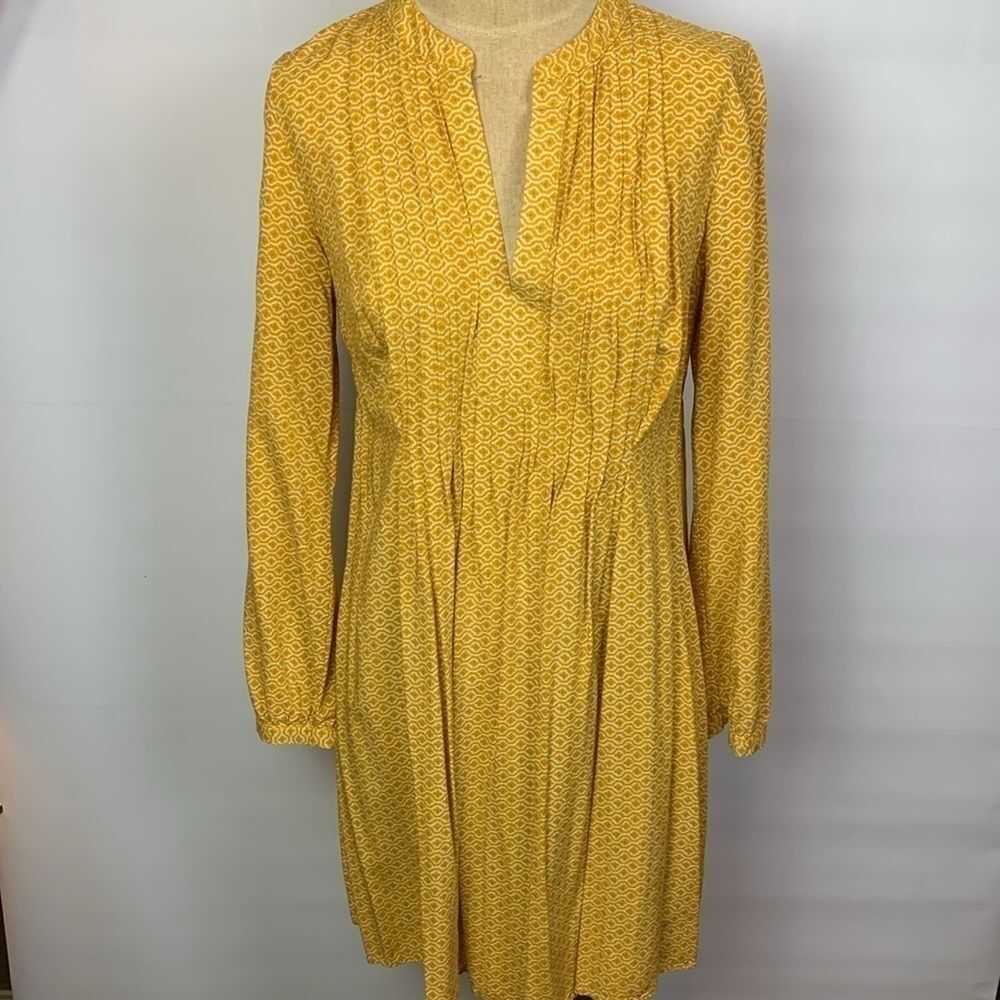 Old Navy mustard yellow or gold long sleeve short dress, Medium Tall